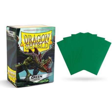 Dragon Shield Standard Sleeves - Matte Green (100 Sleeves) matowe zielone