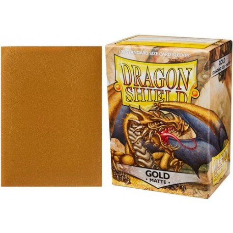 Dragon Shield Standard Sleeves - Matte Gold (100 Sleeves) złote