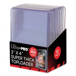 Super Thick 260PT Toploader 10szt dla kart 63,5 mm x 88,9 mm