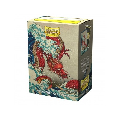 Dragon Shield Brushed Art Sleeves - The Great Wave (100 Sleeves)