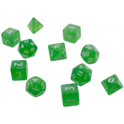 kości RPG Eclipse 11 Dice Set: Lime Green - komplet 11 kości, zestaw kości