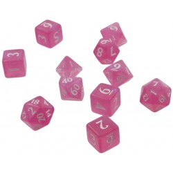 kości RPG Eclipse 11 Dice Set: Hot Pink - komplet 11 kości, zestaw kości