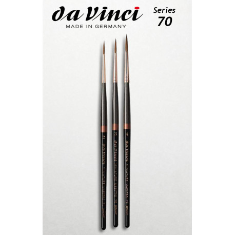 Da Vinci MINIATURE MAESTRO - Kolinsky Red Sable Round Extra Long series 70 size 3