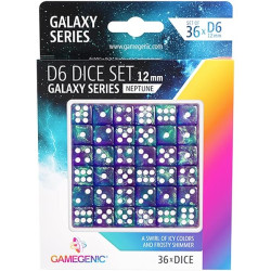 Gamegenic - Galaxy Series - Neptune - D6 Dice Set 12 mm (36 pcs)