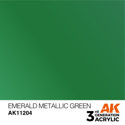 AK Interactive 3G Acrylic Emerald Metallic Green 17ml