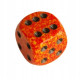36x KOŚCI CHESSEX BITEWNE Nakrapiane 12mm d6 Fire