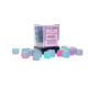 CHESSEX: Gemini 12mm d6 Gel Green-Pink/blue Luminary Dice Block (36 dice)