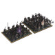 Magnetic movement tray for 3 minis on 50mm bases, 3x1
