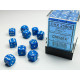 Chessex Speckled 12mm d6 Dice Blocks with Pips (36 Dice) - Water