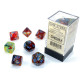 Chessex 7 Die Sets - Nebula TM Primary/blue Luminary 7-Die Set