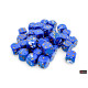 Chessex Brush Wavebreak/gold 12mm d6 Dice Block (36 dice)